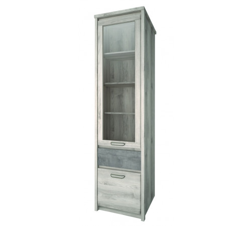 Шкаф-витрина для посуды Джаз 1V1D1S оникс