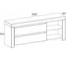 Тумба под телевизор Таурус RTV 2S2N