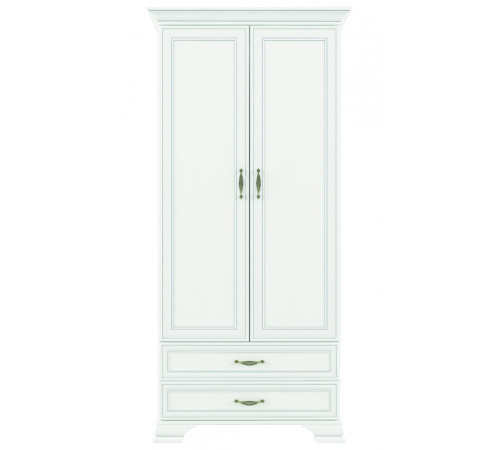 Двухстворчатый шкаф для одежды Тиффани 2DG2S крем вудлайн