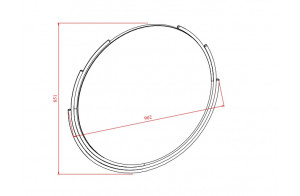 Зеркало для тумба Gravita (Гравита) GRAV-11