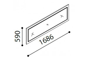 Зеркало для большого комода Легенда (Legenda) LEGN-11