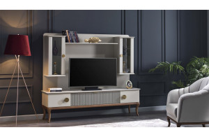 Часть мебельной стенки  для ТВ тумбы  (PESARO) PESR-15В