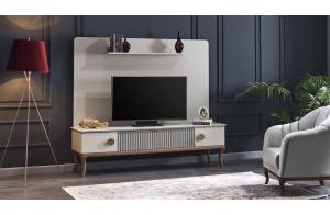 Часть мебельной стенки  для ТВ тумбы  (PESARO) PESR-15В