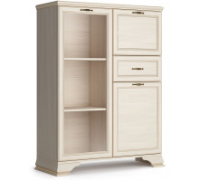 Шкаф низкий "тумба-витрина" Сиена (Бодега Белый)