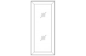 Зеркало для тумбы высокой Сиена (Бодега белый)