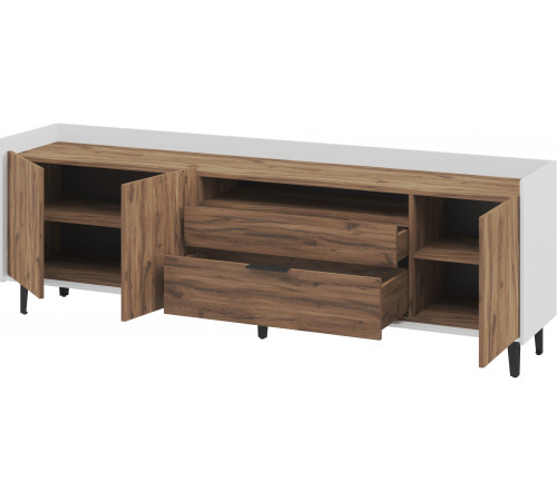 Гостиная Модена Белая/Дуб Элисон