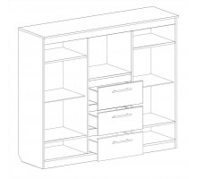 Широкий комод с баром для гостиной Элана 