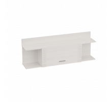 Навесная закрытая полка для гостиной Элана, цвет Бодега белая