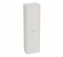 Одностворчатый шкаф с полками для гостиной Элана, цвет Бодега белая