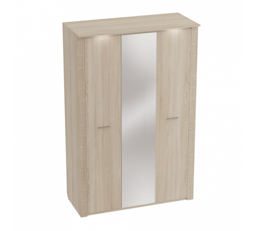 Трехстворчатый шкаф гардероб для спальни Элана, цвет Бодега белая