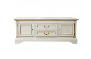 Тумба Полонез ММ-174-16 (белая эмаль с патиной)