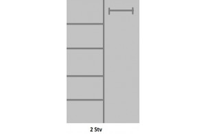 Двухстворчатый шкаф для одежды Авиньон MUR-111-05 с зеркалом