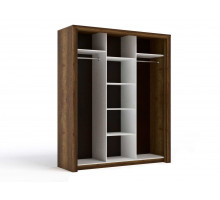 Трехстворчатый шкаф-купе для одежды Г-14 (ДГТ) Гарда с зеркалом