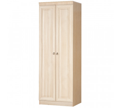 Двустворчатый шкаф для одежды в гостиную Инна 609 светлый