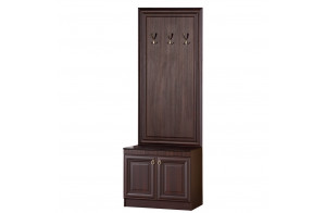 Тубма с вешалкой для прихожей Инна 620 темная