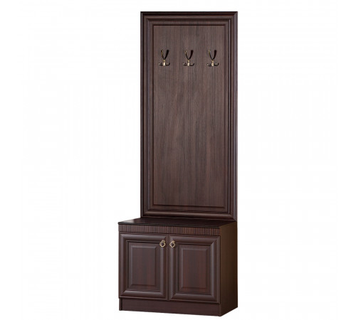 Тубма с вешалкой для прихожей Инна 620 темная